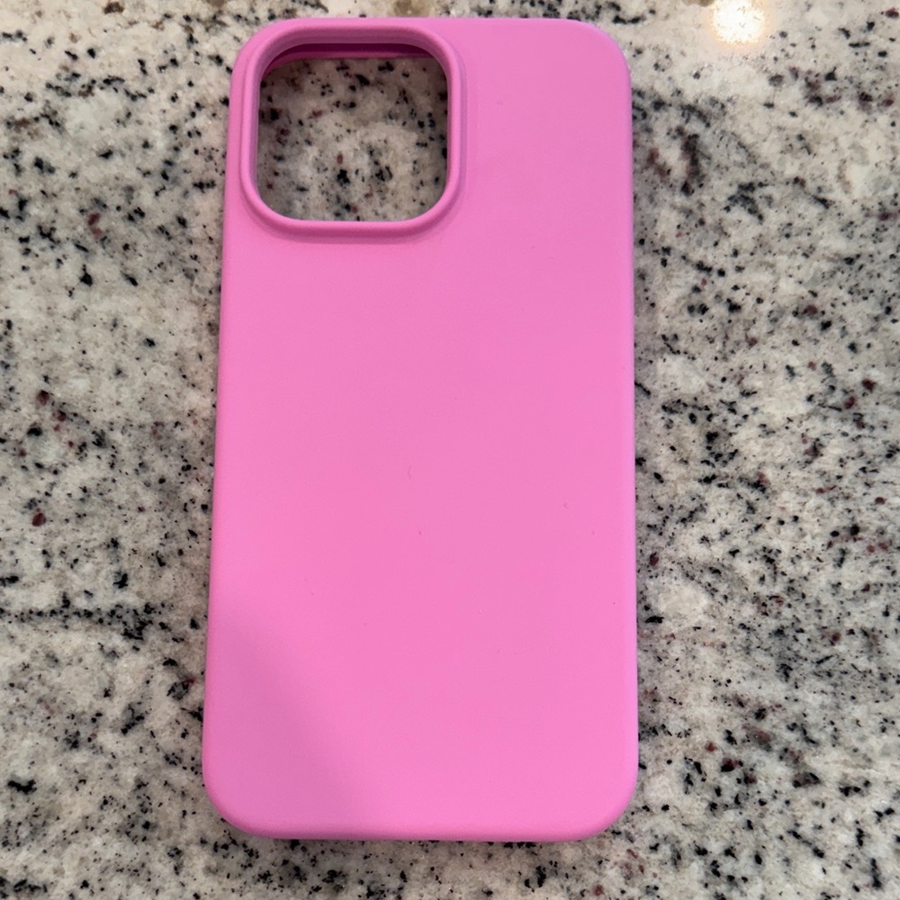 Pink Silicone iPhone 15 Pro Max Case